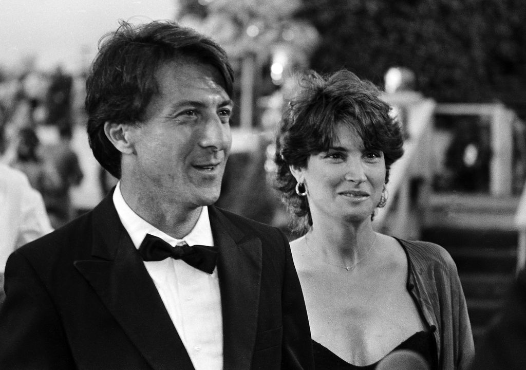 Dustin Hoffman and wife Lisa throwback black and white