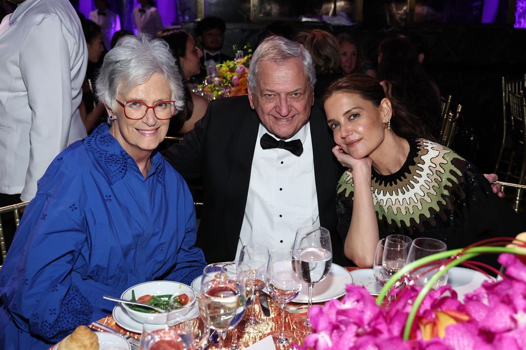 Kathleen Holmes, Martin Holmes and Katie Holmes attend the American Ballet Theatre Spring Gala at Cipriani 42nd Street on May 14, 2024 in New York City.