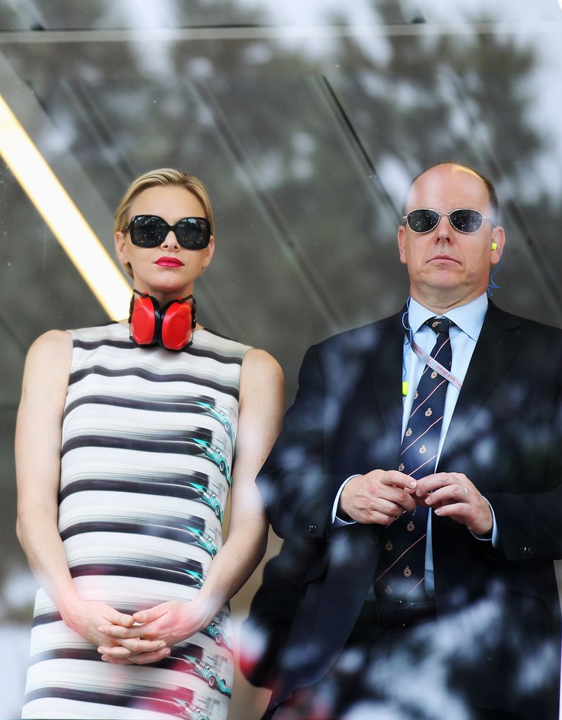 Princess Charlene looked magnificent in a custom dress paying homage to the event