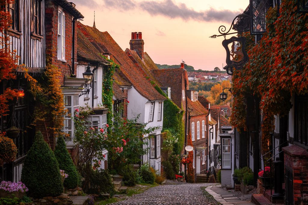 Cobbled Street, Mermaid Street, Rye, East Sussex, England