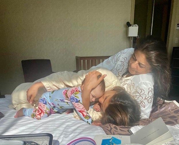 Priyanka Chopra with her mom and daughter on Mother's Day