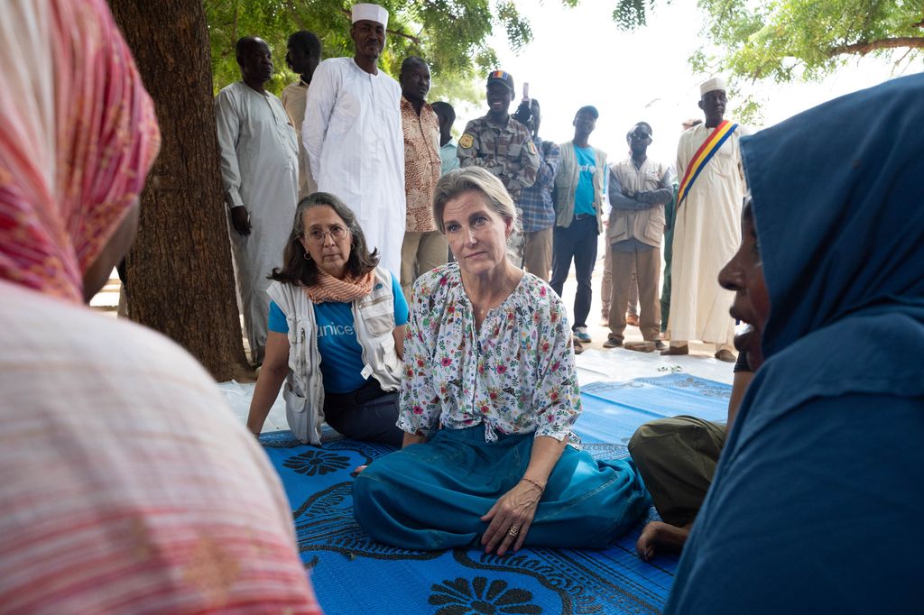 The Duchess met refugees crossing the border from Sudan during her visit to Chad in October 2024