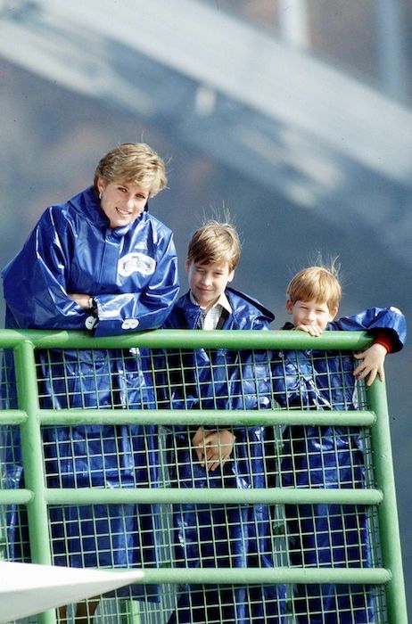 Princess Diana and Prince William and Prince Harry at Niagara Falls in 1991