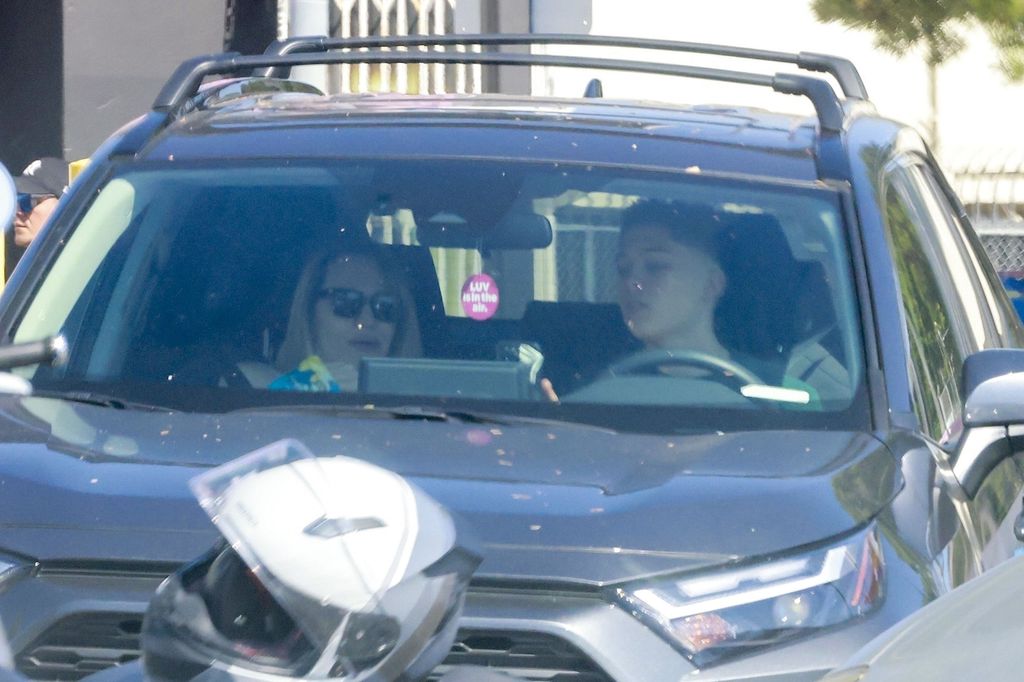 Knox was shown the ropes by his mom as they drove their car