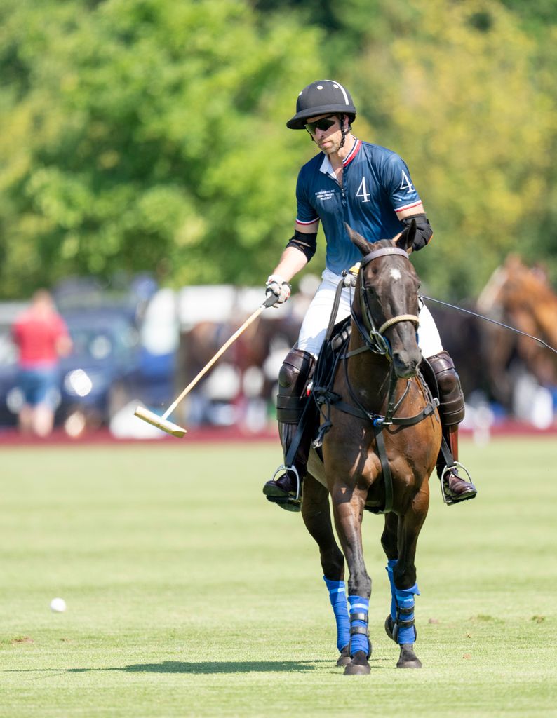 William is player number 4 at polo