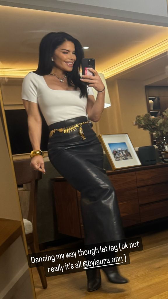 Lauren Sanchez shares a selfie after her return home from her family vacation to Japan