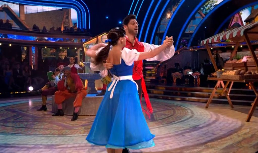 Ellie Leach and Vito Coppola dancing a Beauty and the Beast quickstep