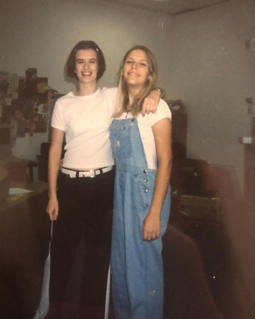 Busy Philipps and her friend Kate many years ago