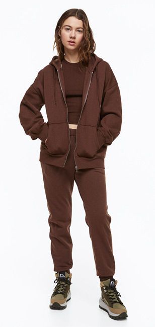 brown tracksuit