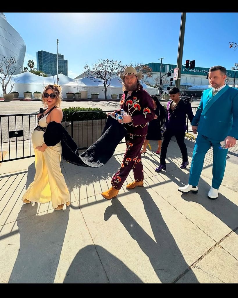 Lucie Silvas, John Osborne, Abi Ventura and TJ Osborne on their way to 2023 Grammys