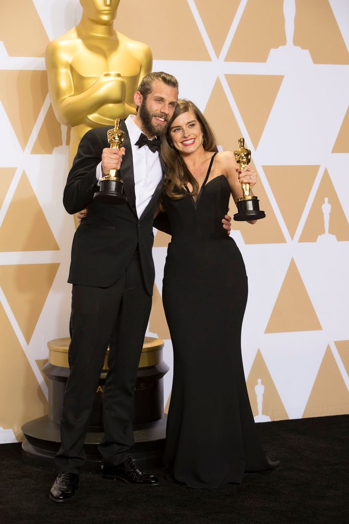 Rachel et son mari Chris Overton ont remporté un Oscar en 2018