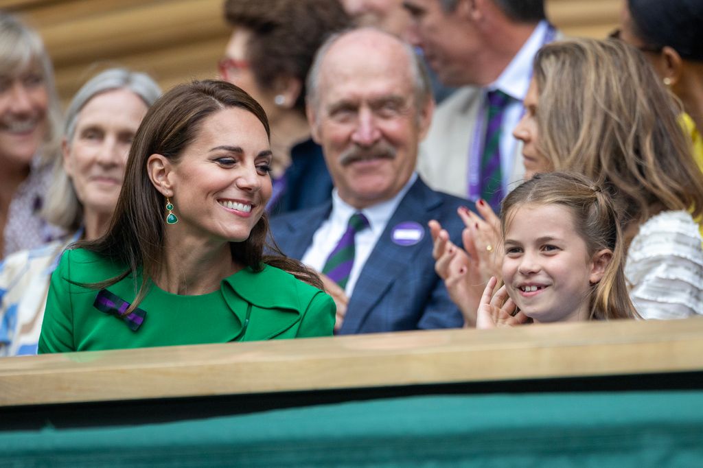 Charlotte and the Princess of Wales laughing 