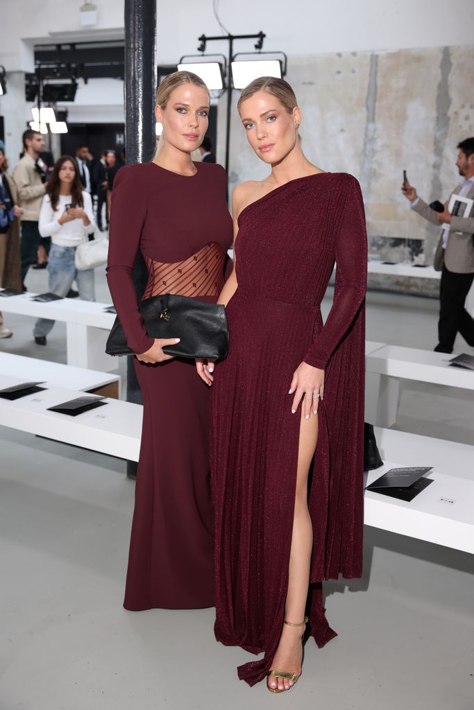  Lady Amelia Spencer and Lady Eliza Spencer attend the Elisabetta Franchi fashion show during the Milan Womenswear Spring/Summer 2025 on September 20, 2024 in Milan, Italy. 