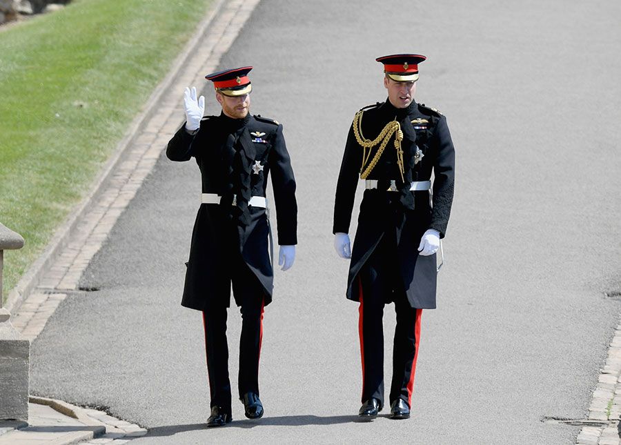 Prince Harry Prince William arrive