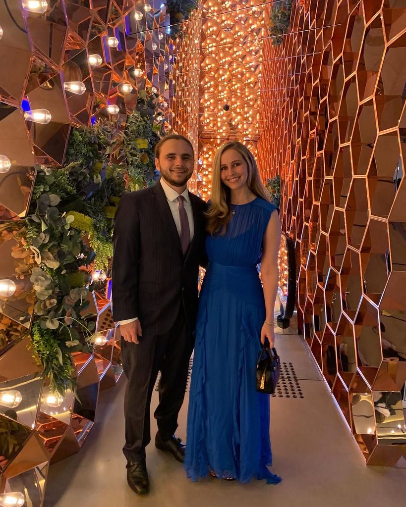Prince Jackson and his girlfriend Molly Schirmang pose for a photo the night of the "MJ the Musical" premiere in Sydney, shared on Instagram