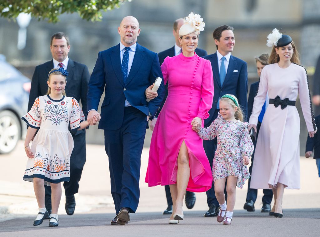 The British royals attending the Easter Sunday service