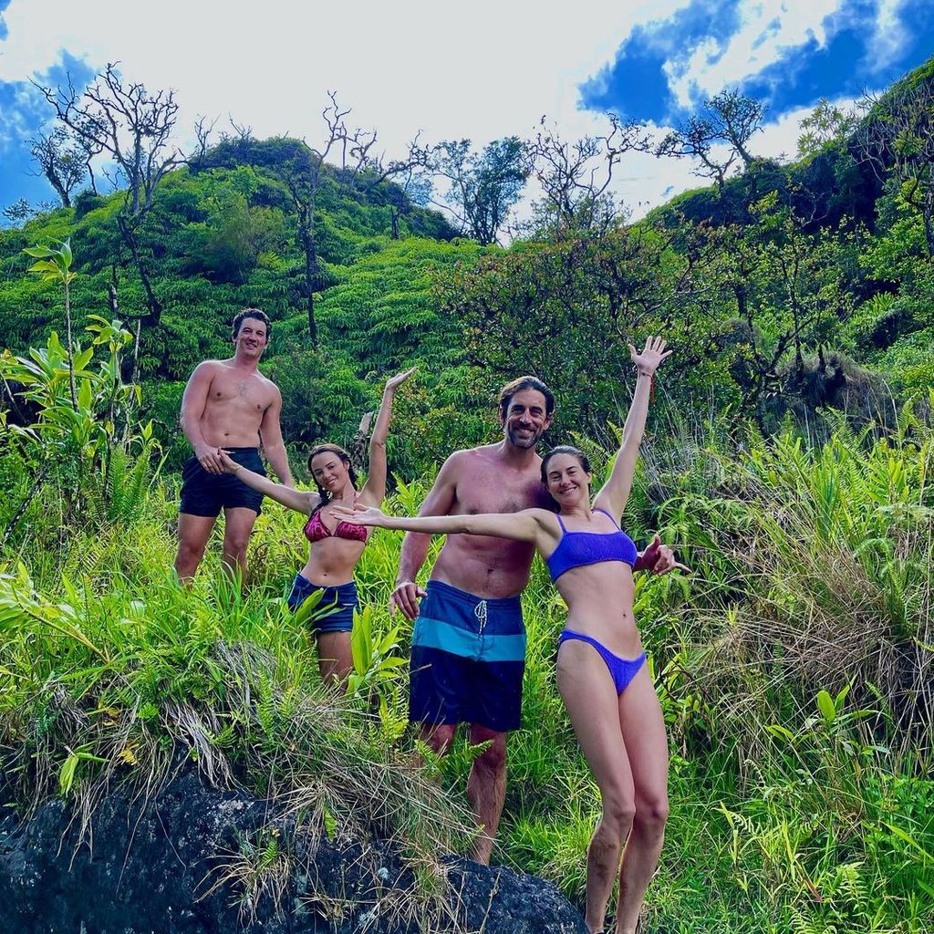 Shailene Woodley and Aaron Rodgers holiday with Miles and Keleigh Teller