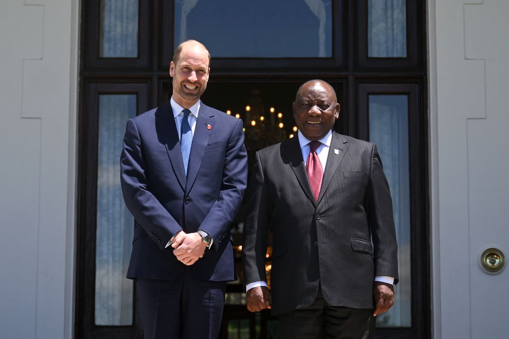 Prince William, Prince of Wales meets the President of South Africa, Cyril Ramaphos