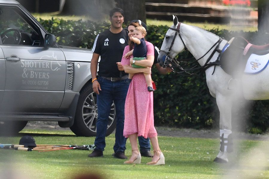 kate and louis at the polo