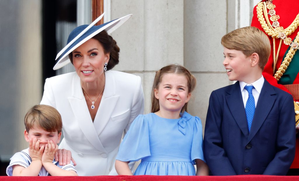 Kate Middleton avec George, Charlotte et Louis