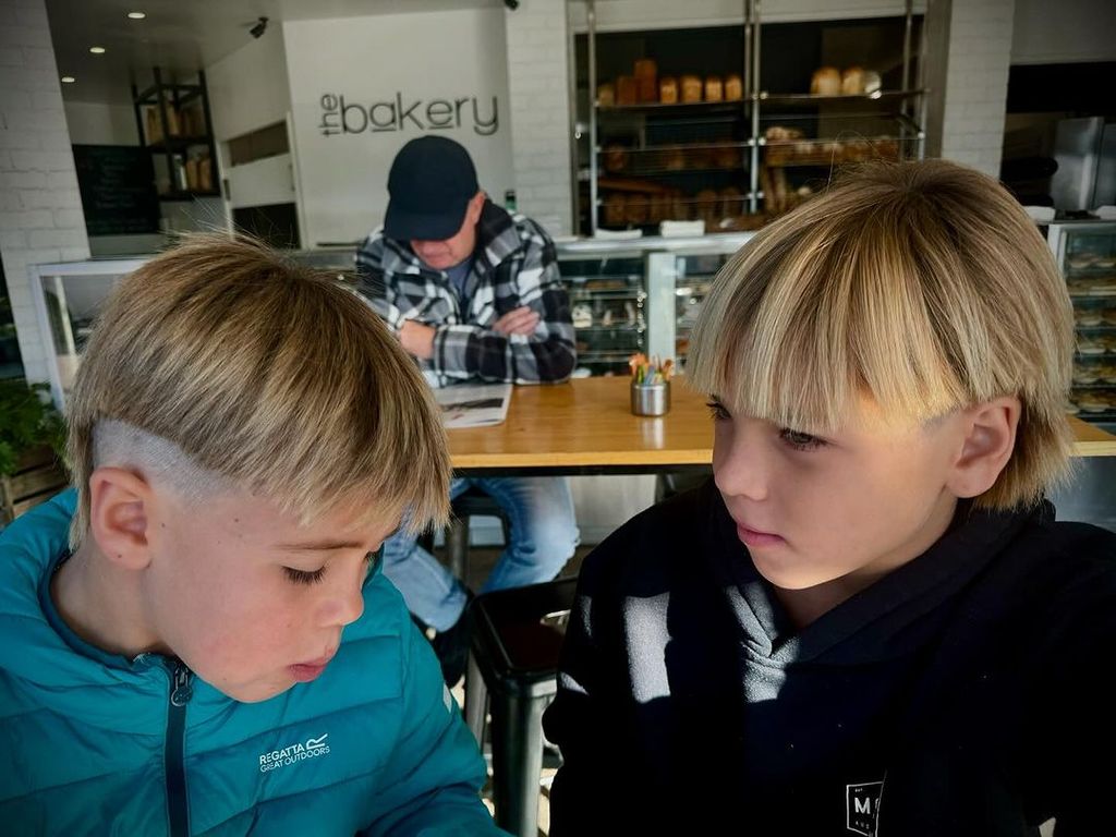 Chris Hemsworth sparks debate after giving his lookalike twin sons Sasha  and Tristan shocking haircuts | HELLO!