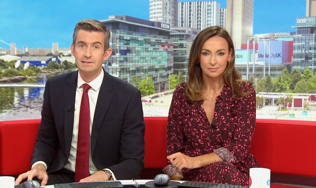 Ben Thompson and Sally Nugent on BBC Breakfast 