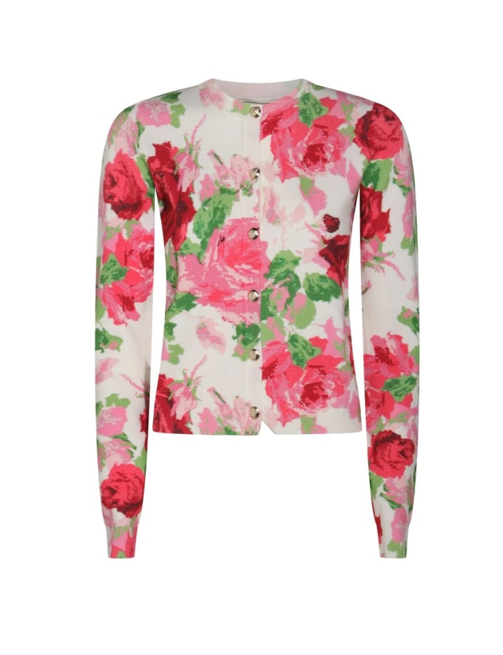 floral cardigan
