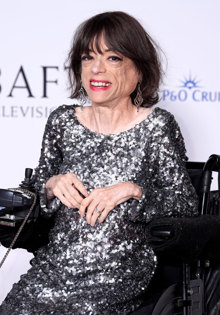 Liz Carr in the press room at the BAFTA TV Awards 2024