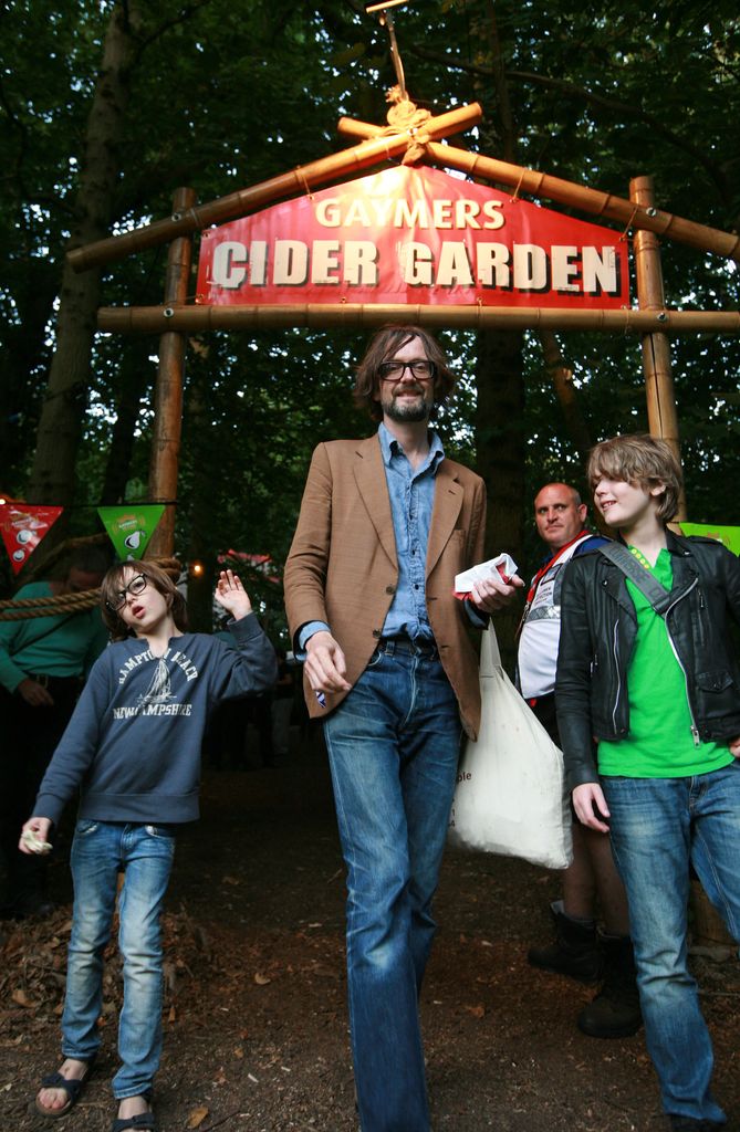 Jarvis Cocker and his son at Latitude