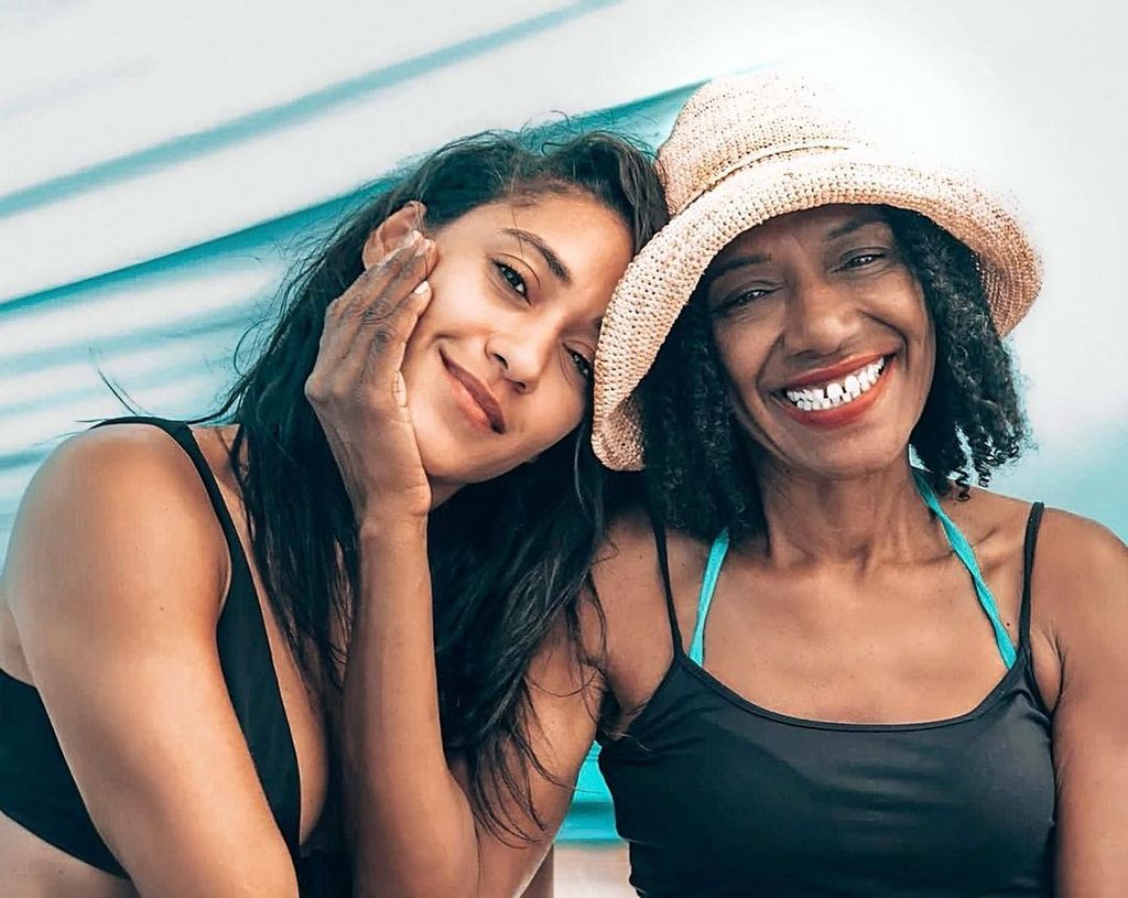 Josephine Jobert with her mum Véronique Mucret Rouveyrollis