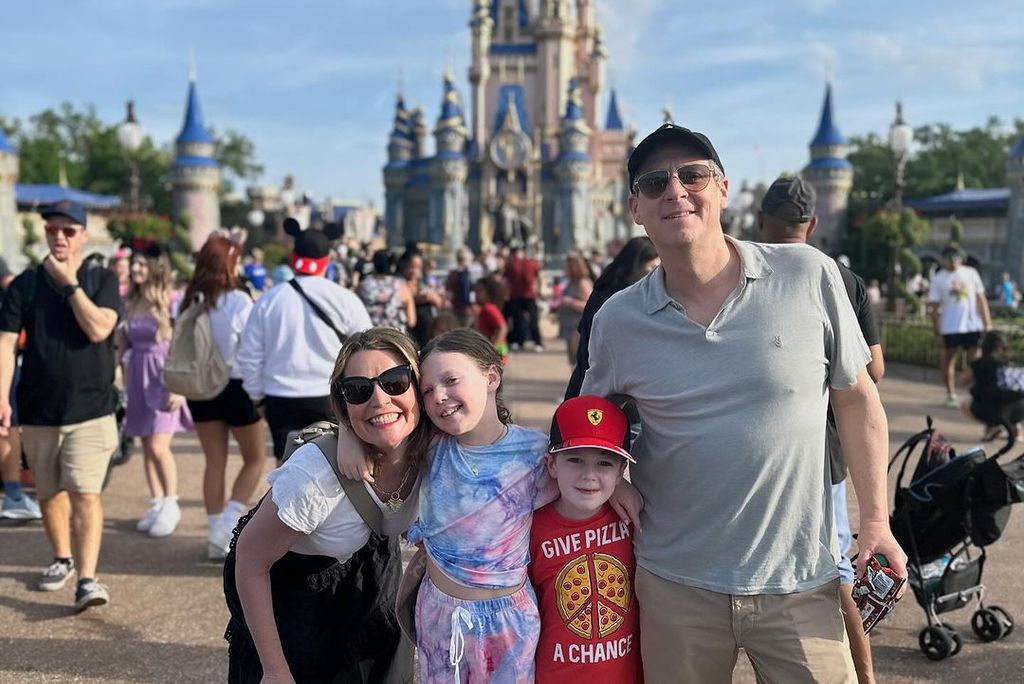 Savannah and her family at Disney Land