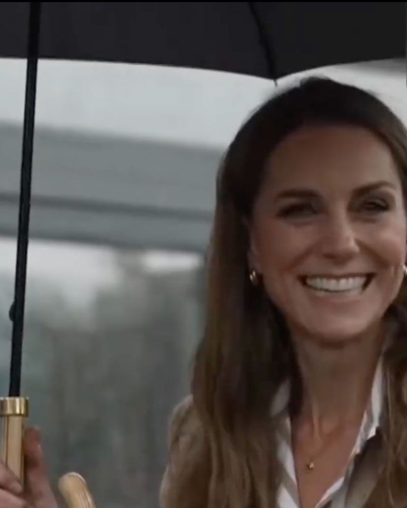 La princesse Kate sous la pluie