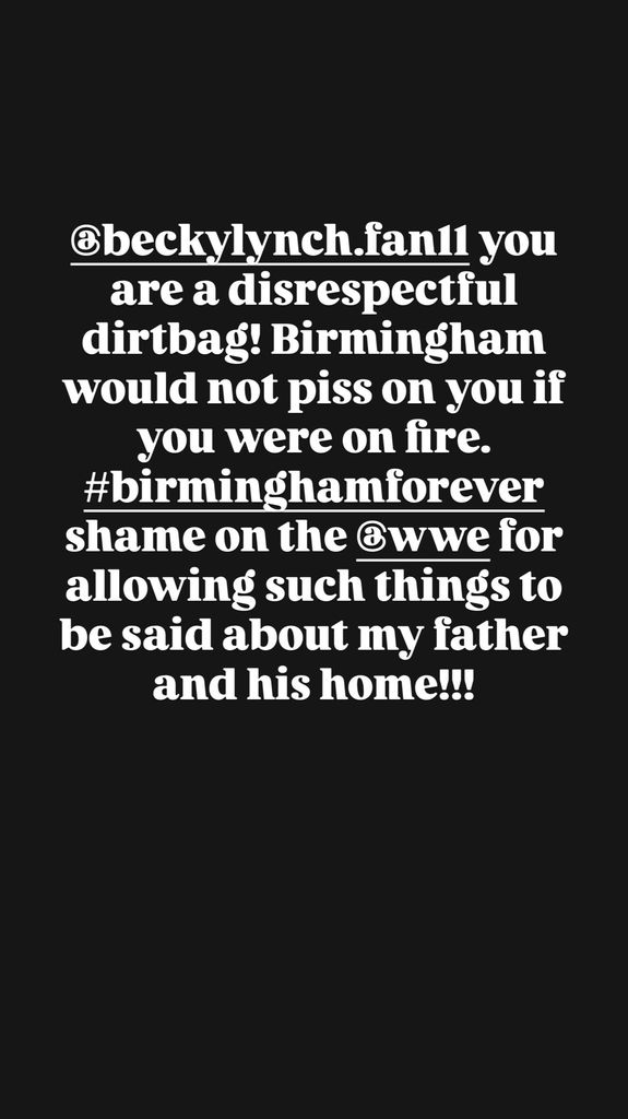 Kelly written instagram story