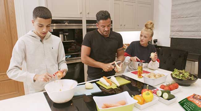 peter andre cooking with kids