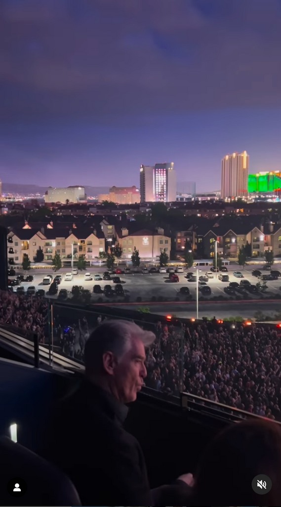 Pierce Brosnan spotted in Michael Douglas' Las Vegas video