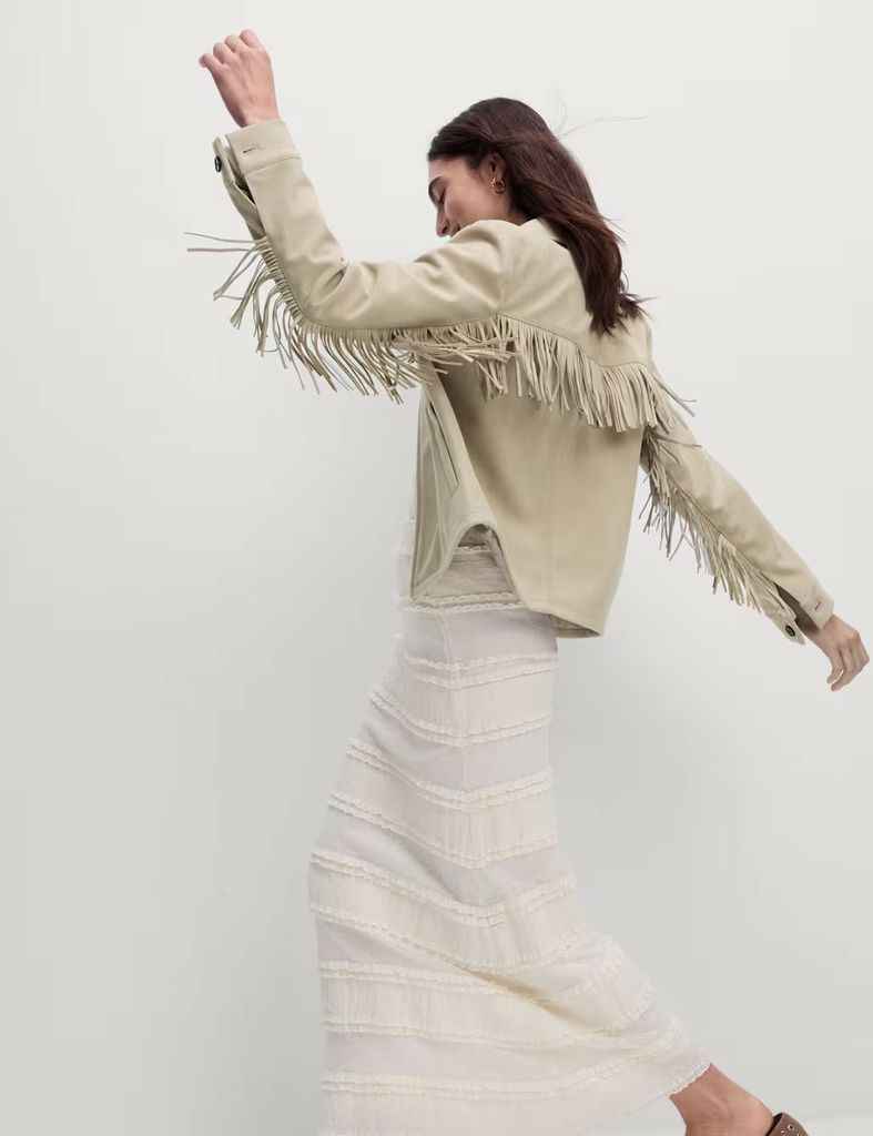 Jaket Fringed M&S
