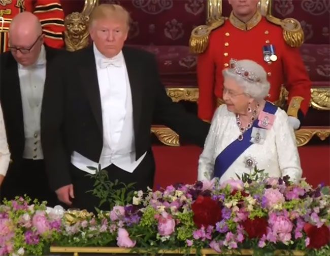 donald trump the queen protocol