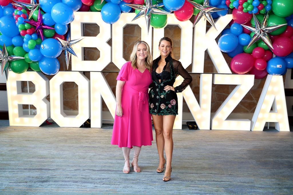 Colleen Hoover and Blake Lively seen at Book Bonanza for IT ENDS WITH US, in theaters August 9 from Columbia Pictures. at Gaylord Texan Resort & Convention Center on June 14, 2024 in Grapevine, Texas. (Photo by Eric Charbonneau/Getty Images for Sony Pictures)