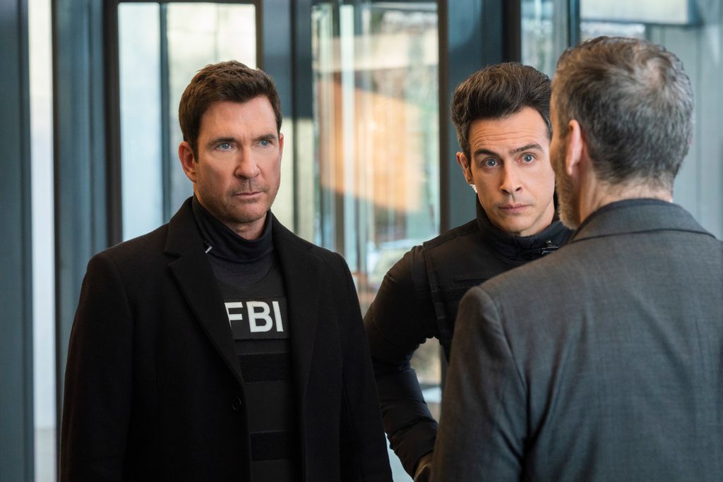 Dylan McDermott and John Boyd in the 2023 FBI crossover