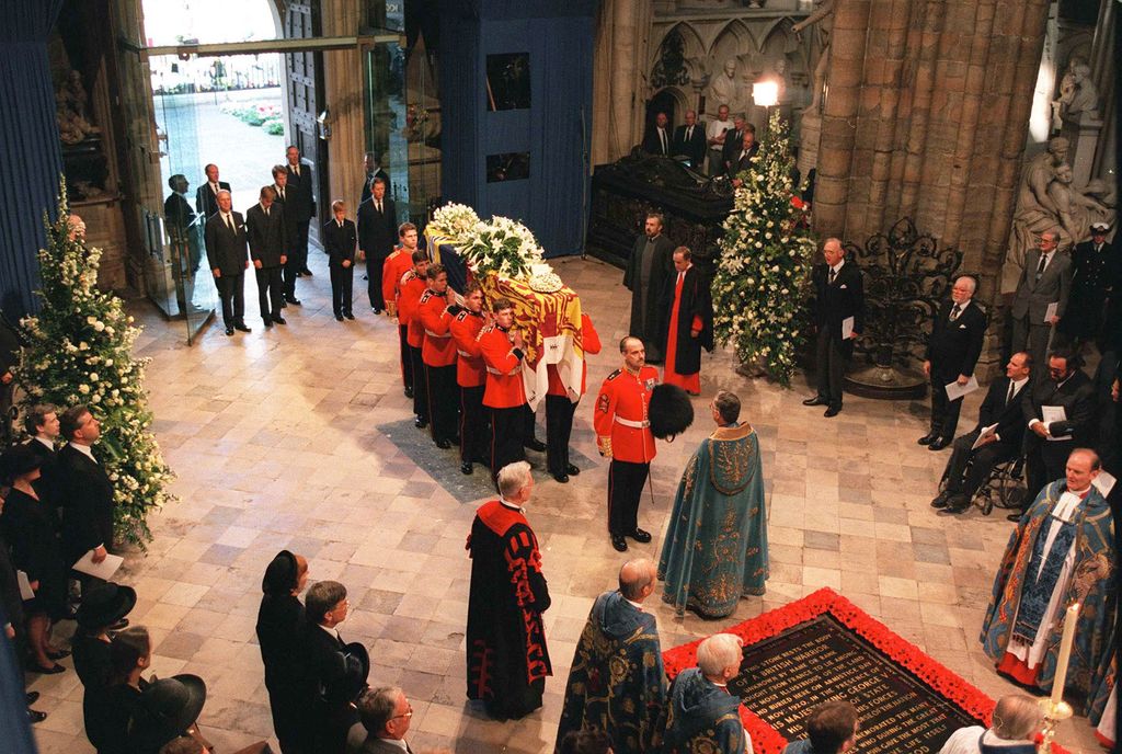 Princess Diana's funeral at Westminster Abbey