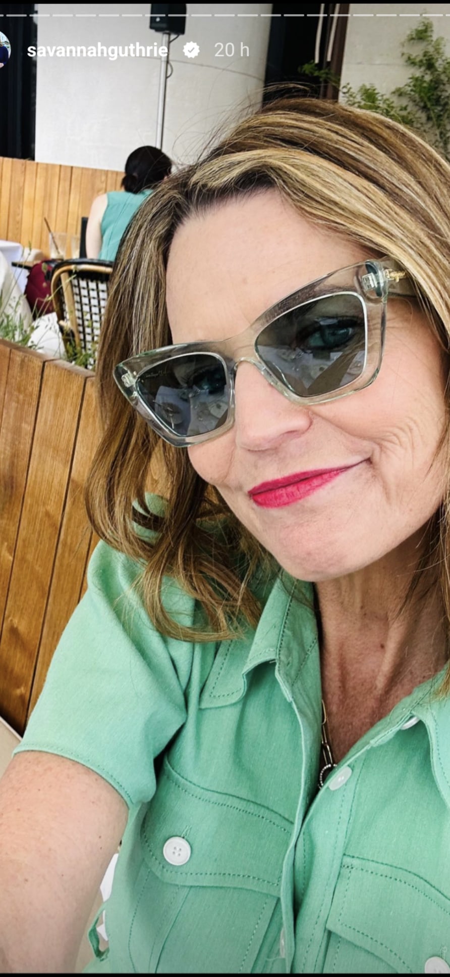 Savannah Guthrie looked fabulous as she enjoyed some time in the sun in Paris