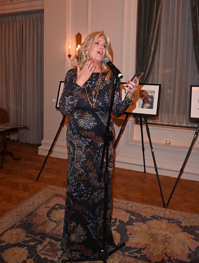 Penny Lancaster sings at the Hopelessly Devoted event