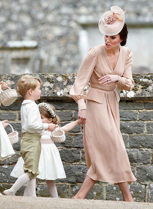 Kate Middleton cross with son George at wedding