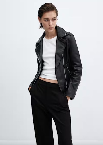 Mango leather jacket