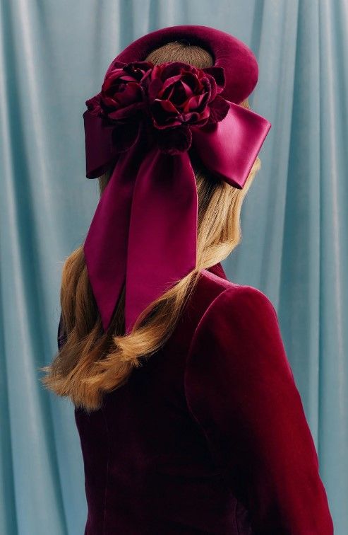 The 'Rialto' Halo velvet and satin Pillbox hat by Lock & Co.
