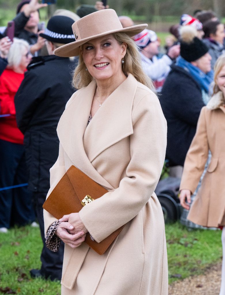Duchess of Edinburgh in beige coat and hat