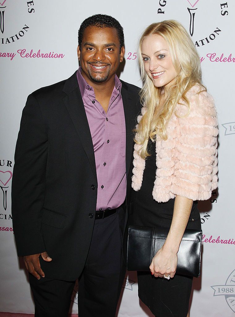 Alfonso Ribeiro and wife, Angela Unkrich arrive at the PGA TOUR Wives Association in 2013