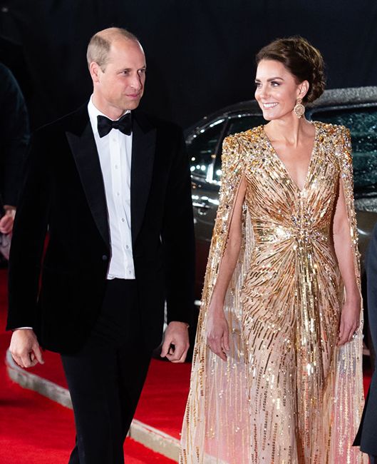 prince william and kate middleton walk the red carpet at the no time to die premiere