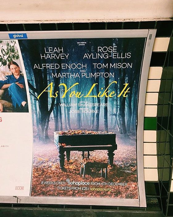 A photo of a poster for the play As You Like It