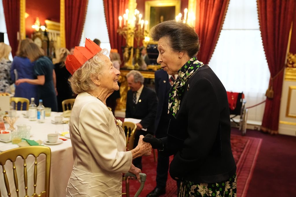 The Princess meeting veteran Dorothea Barron